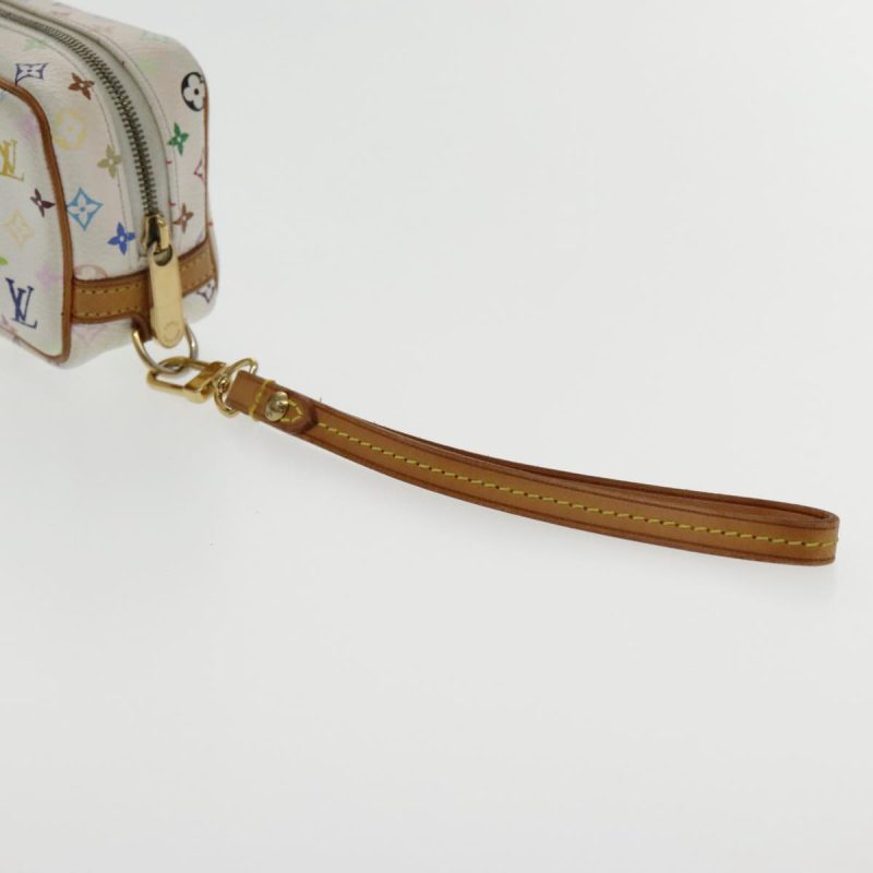 Louis Vuitton Monogram Multicolor Trousse Wapity Pouch White M58033 Auth ar12712 - Image 8