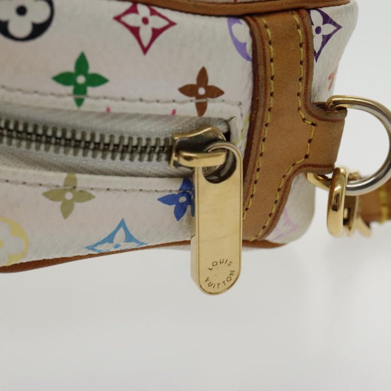 Louis Vuitton Monogram Multicolor Trousse Wapity Pouch White M58033 Auth ar12712 - Image 10