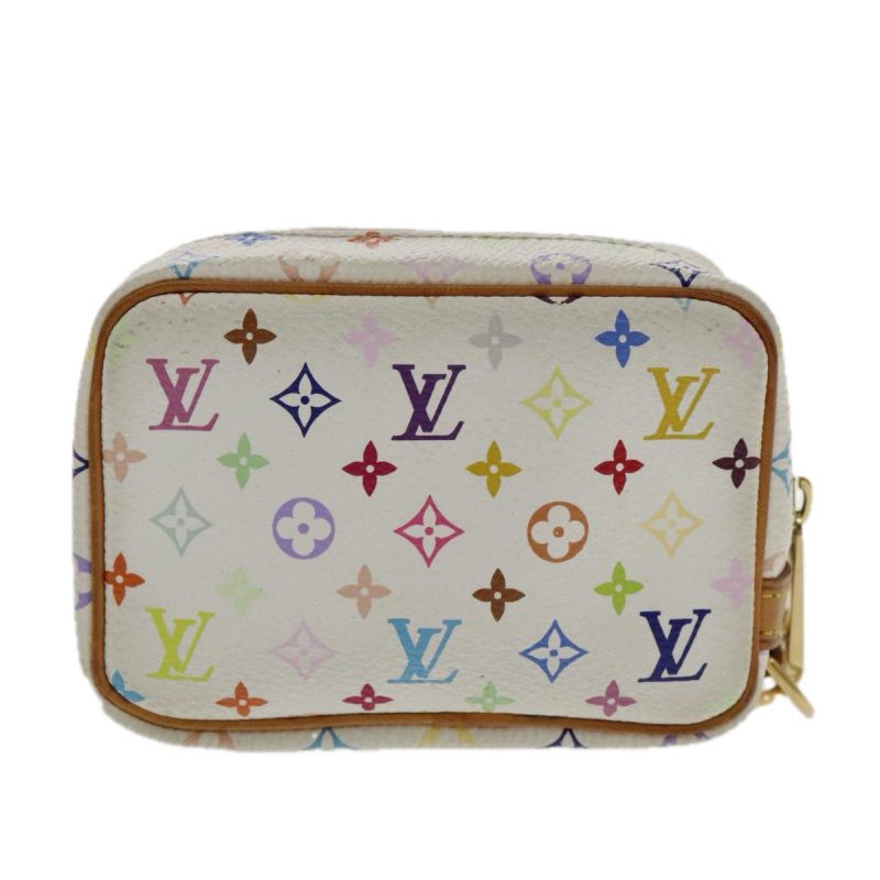 Louis Vuitton Monogram Multicolor Trousse Wapity Pouch White M58033 Auth ar12712 - Image 2