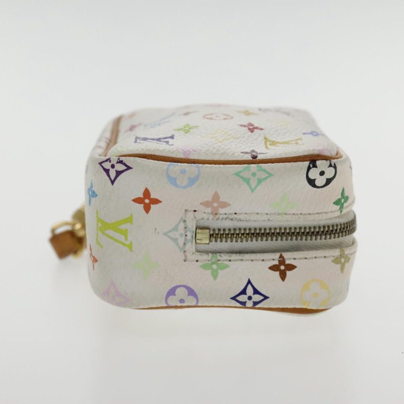 Louis Vuitton Monogram Multicolor Trousse Wapity Pouch White M58033 Auth ar12712 - Image 3