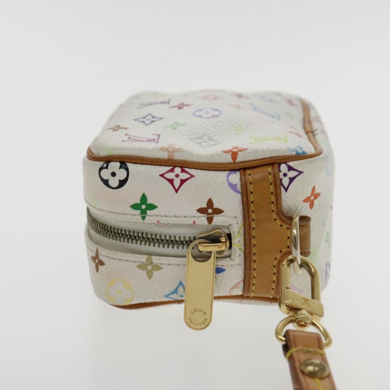 Louis Vuitton Monogram Multicolor Trousse Wapity Pouch White M58033 Auth ar12712 - Image 4