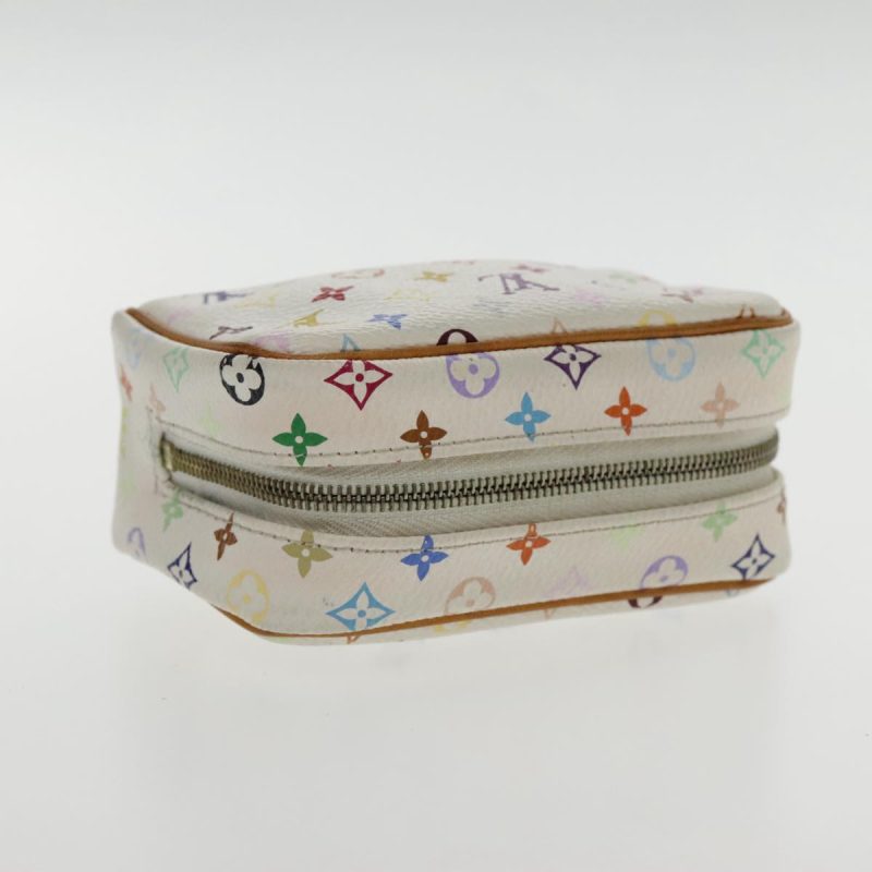 Louis Vuitton Monogram Multicolor Trousse Wapity Pouch White M58033 Auth ar12712 - Image 5