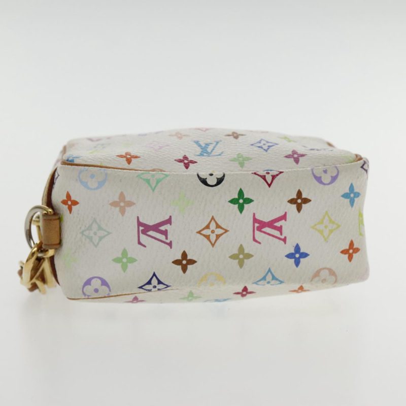 Louis Vuitton Monogram Multicolor Trousse Wapity Pouch White M58033 Auth ar12712 - Image 6