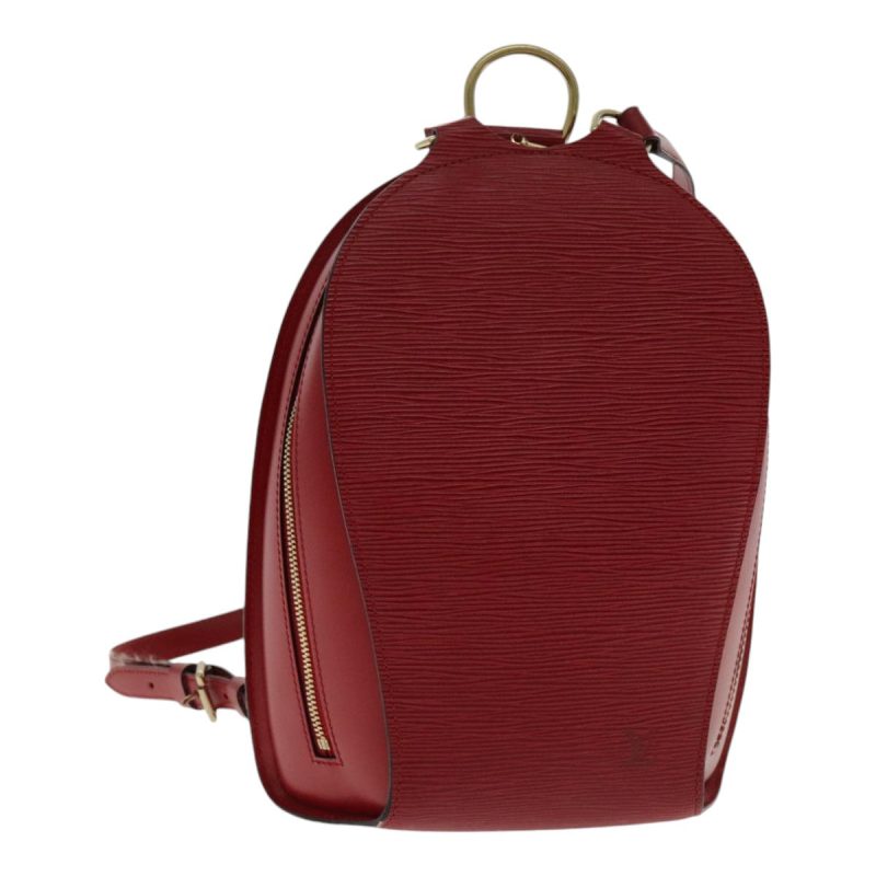 Louis Vuitton Epi Mabillon Backpack Castilian Red M52237  ar12715