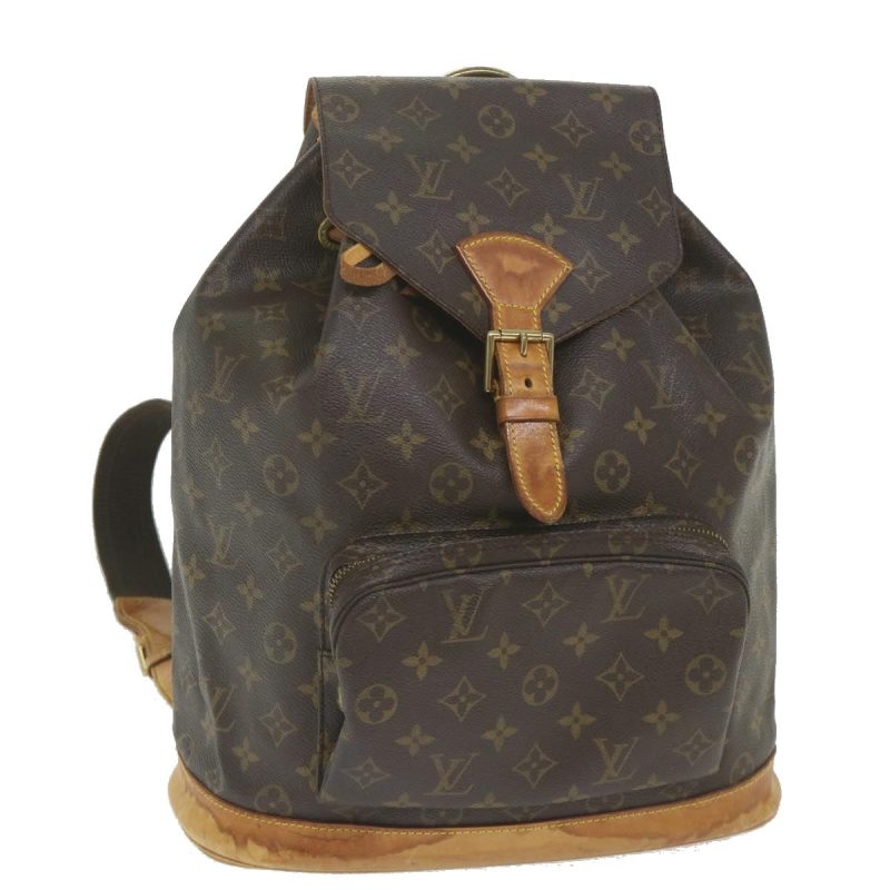 Louis Vuitton Monogram Montsouris GM Backpack M51135  bh132