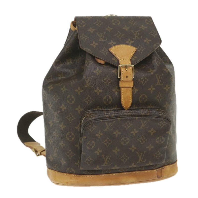 Louis Vuitton Monogram Montsouris GM Backpack M51135  bh134