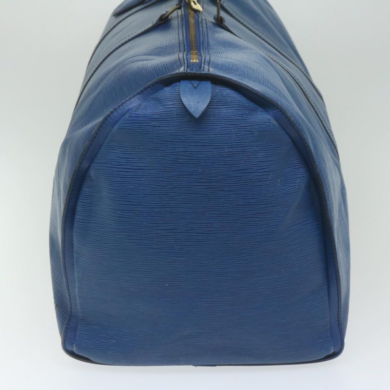 Louis Vuitton Epi Keepall 60 Boston Bag Vintage Blue M42945  bs10086 - Image 3