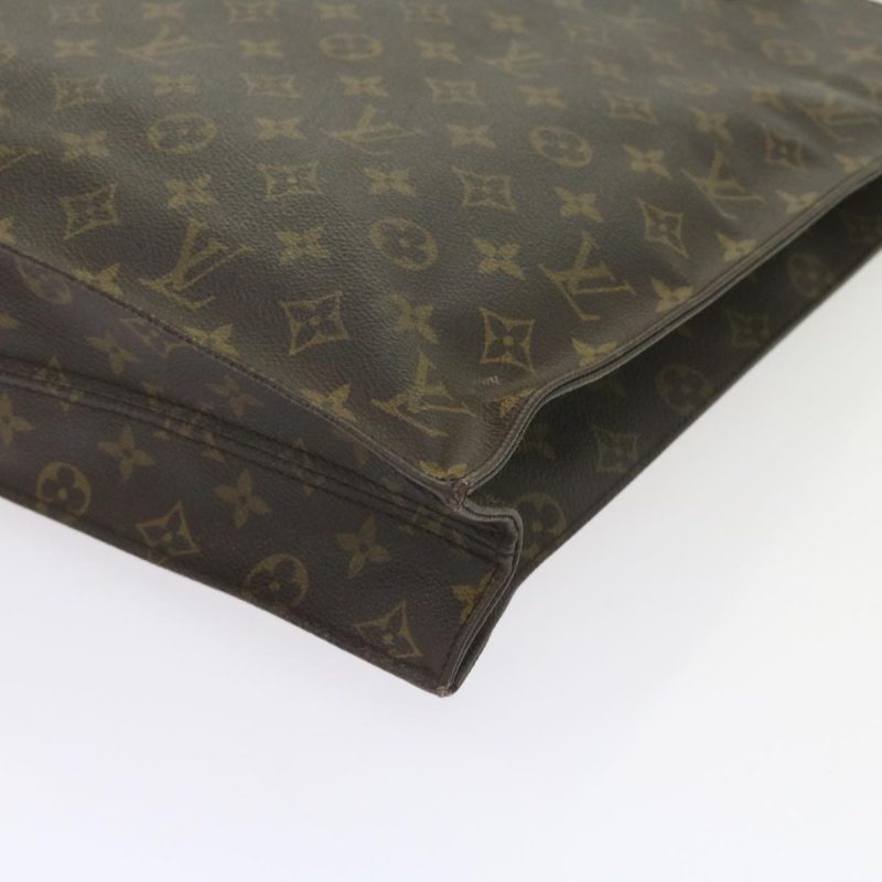Louis Vuitton Monogram Sac Plat Hand Bag M51140  bs10123 - Image 10
