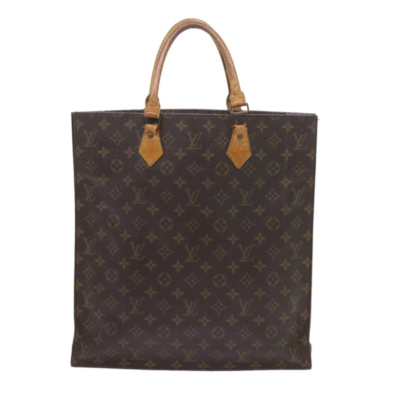 Louis Vuitton Monogram Sac Plat Hand Bag M51140  bs10123 - Image 2