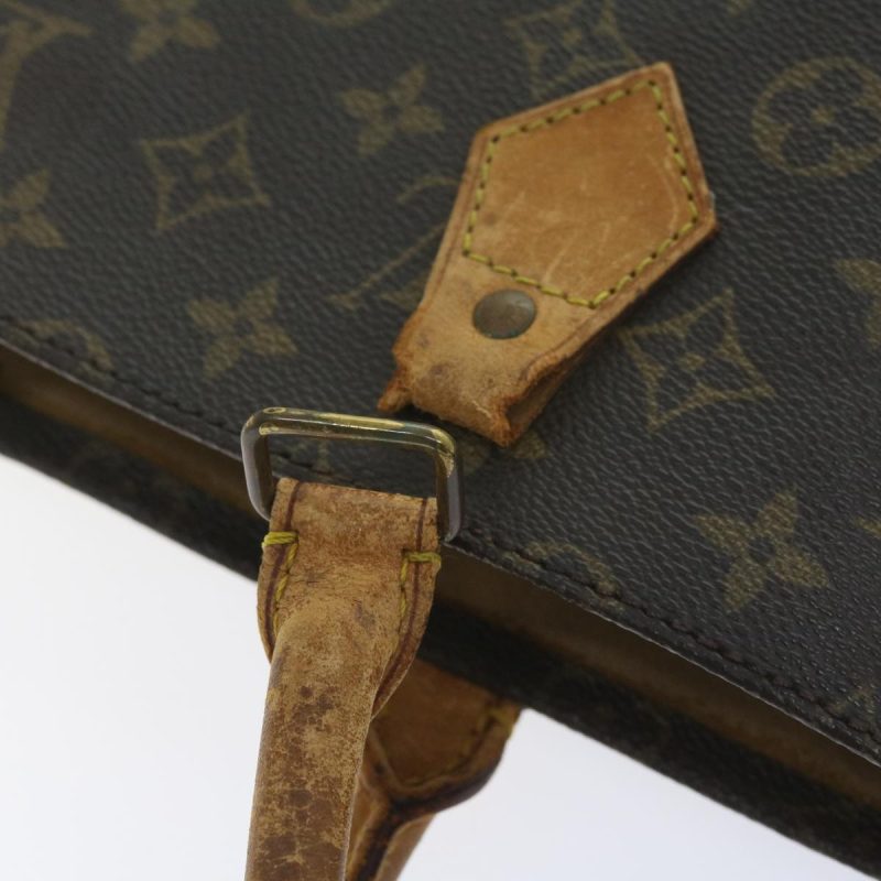 Louis Vuitton Monogram Sac Plat Hand Bag M51140  bs10123 - Image 8