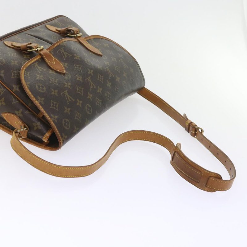 Louis Vuitton Monogram Gibeciere GM Shoulder Bag M42246  bs10124 - Image 9