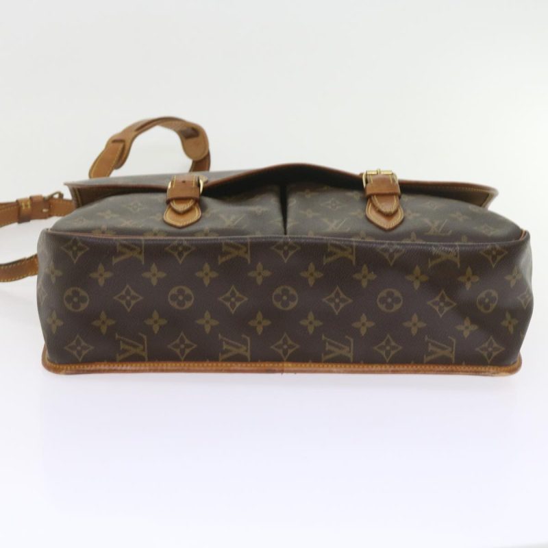 Louis Vuitton Monogram Gibeciere GM Shoulder Bag M42246  bs10124 - Image 8