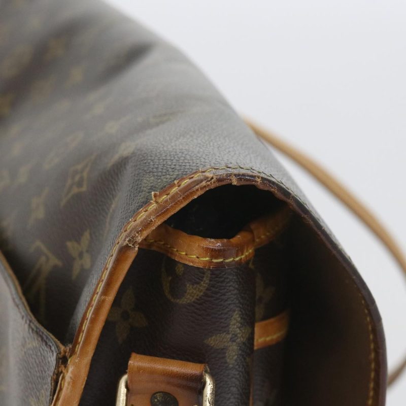 Louis Vuitton Monogram Gibeciere GM Shoulder Bag M42246  bs10124 - Image 7