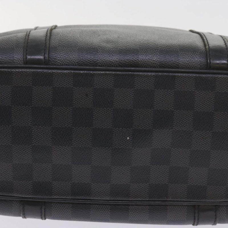 Louis Vuitton Damier Graphite Tadao 2way Hand Shoulder Bag N51192 Auth bs10128 - Image 7