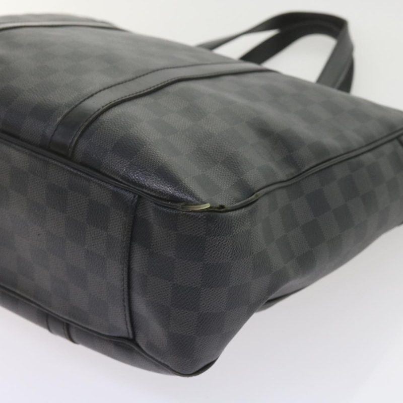 Louis Vuitton Damier Graphite Tadao 2way Hand Shoulder Bag N51192 Auth bs10128 - Image 10