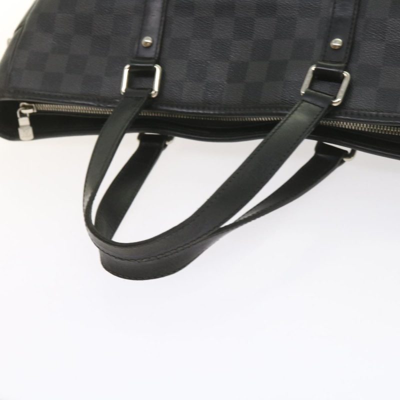 Louis Vuitton Damier Graphite Tadao 2way Hand Shoulder Bag N51192 Auth bs10128 - Image 8