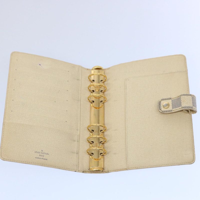 Louis Vuitton Damier Azur Agenda MM Day Planner Cover R20707  bs10243 - Image 8