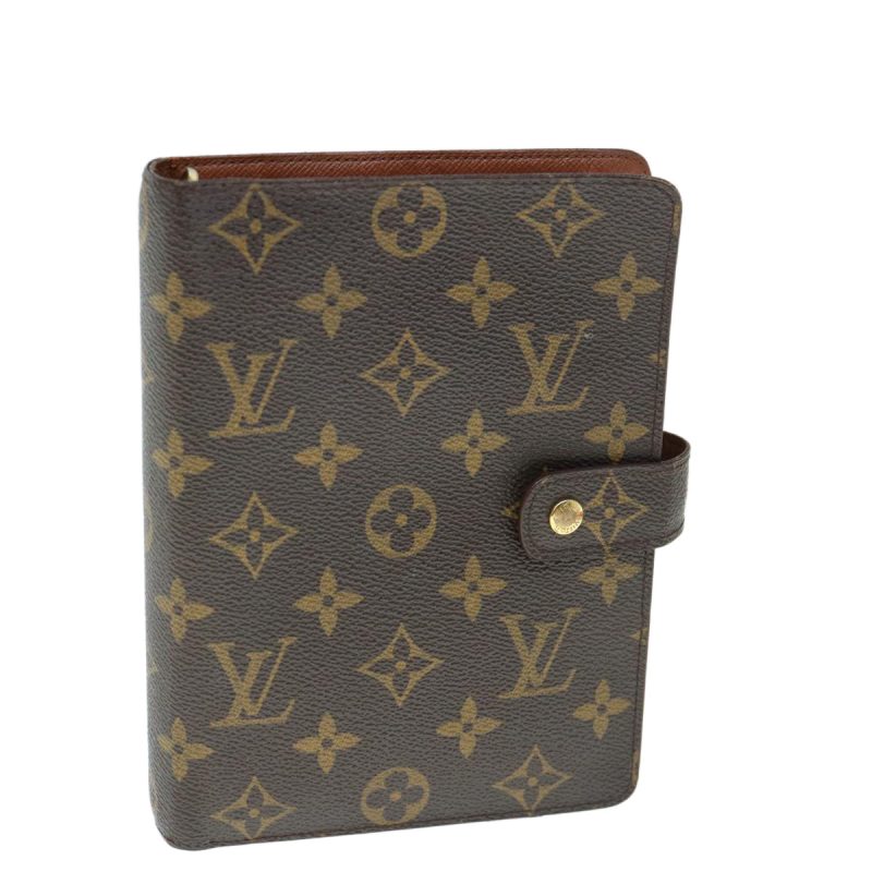 Louis Vuitton Monogram Agenda MM Day Planner Cover R20105  bs10244