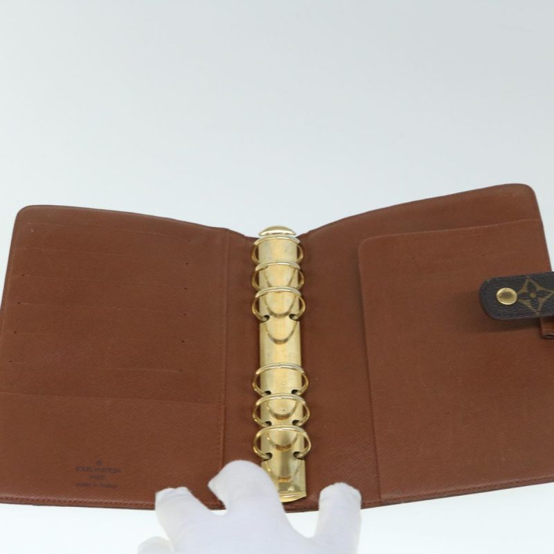 Louis Vuitton Monogram Agenda MM Day Planner Cover R20105  bs10244 - Image 3