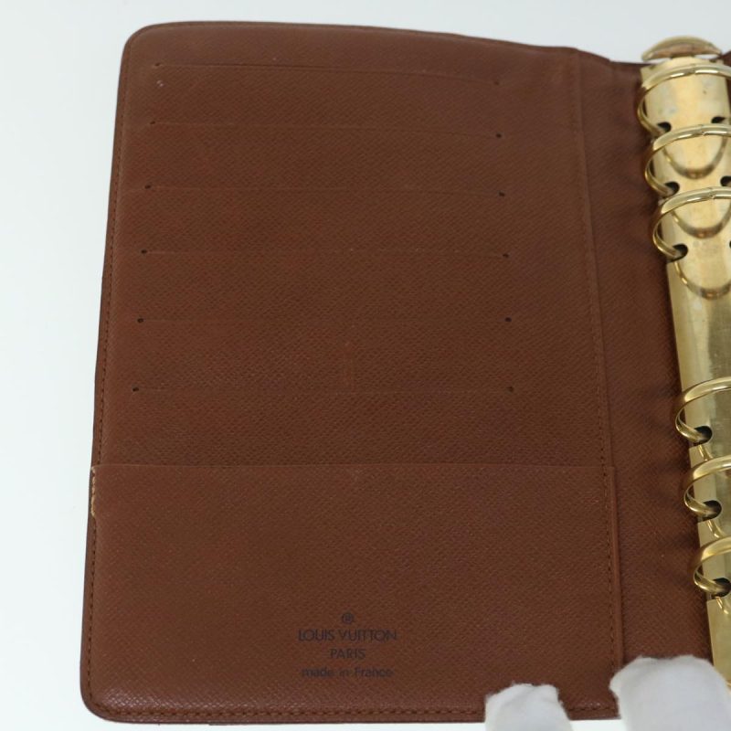 Louis Vuitton Monogram Agenda MM Day Planner Cover R20105  bs10244 - Image 4