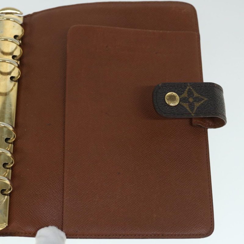 Louis Vuitton Monogram Agenda MM Day Planner Cover R20105  bs10244 - Image 5