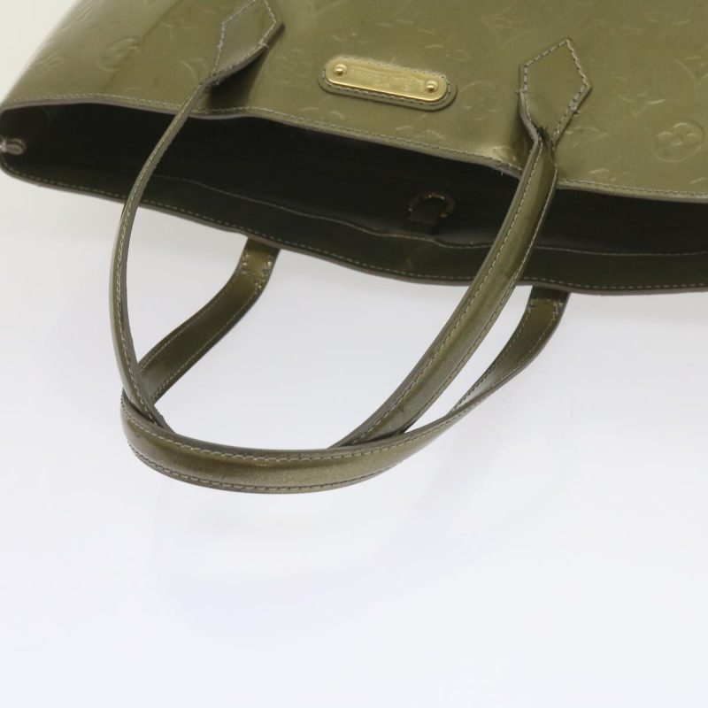 Louis Vuitton Vernis Wilshire MM Hand Bag Gris Art Deco M91648  bs10298 - Image 7