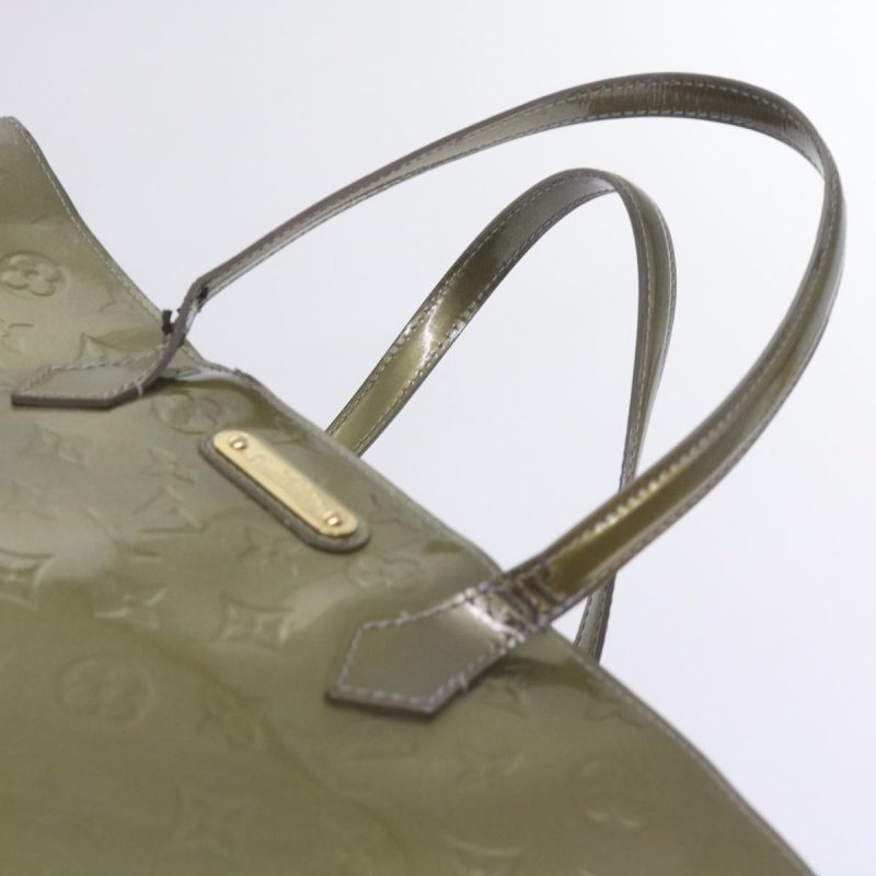 Louis Vuitton Vernis Wilshire MM Hand Bag Gris Art Deco M91648  bs10298 - Image 8