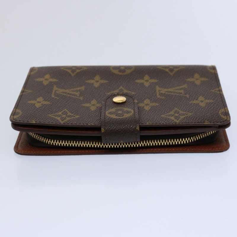 Louis Vuitton Monogram Porto Papie Zip Wallet M61207  bs10367 - Image 4