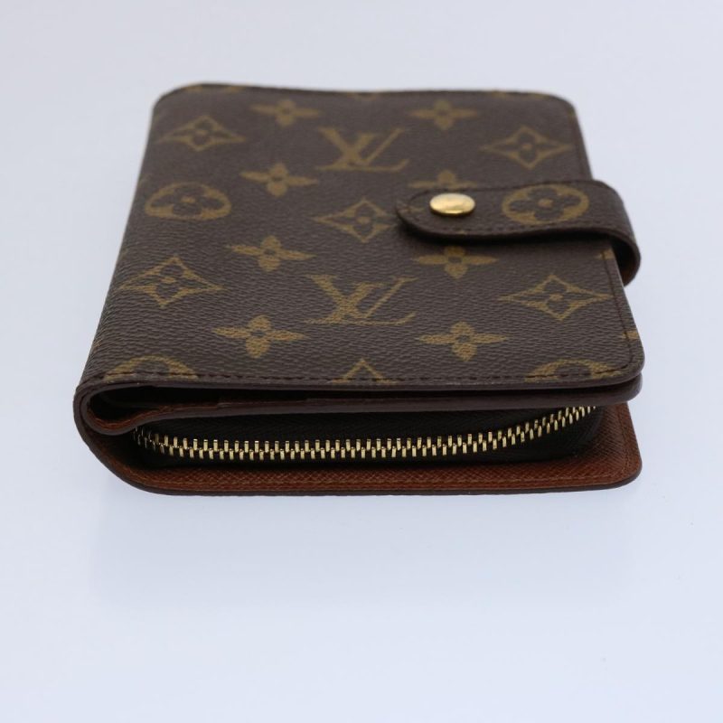 Louis Vuitton Monogram Porto Papie Zip Wallet M61207  bs10367 - Image 6