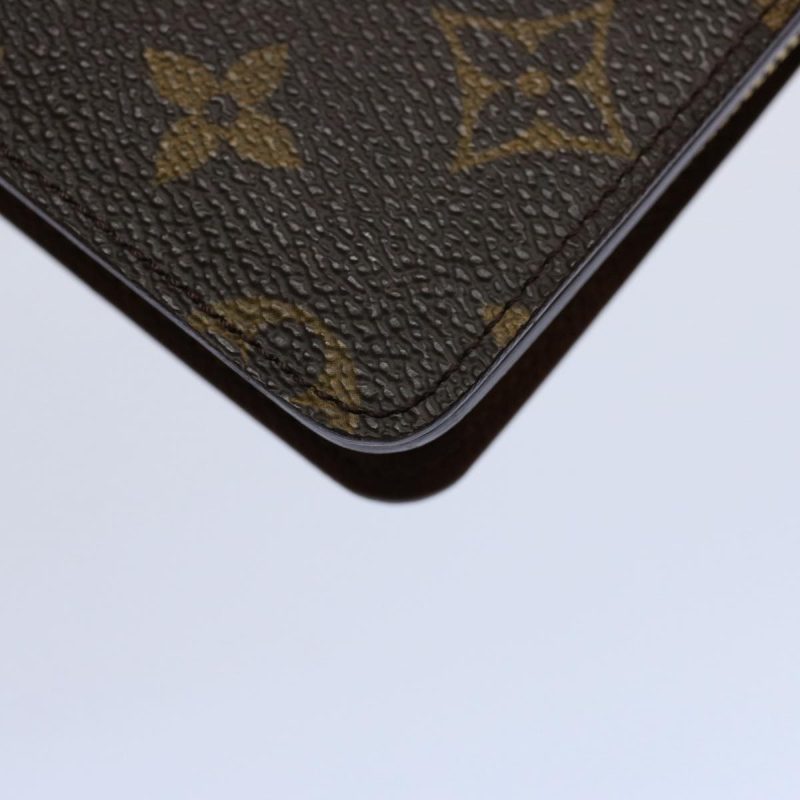 Louis Vuitton Monogram Porto Papie Zip Wallet M61207  bs10367 - Image 7