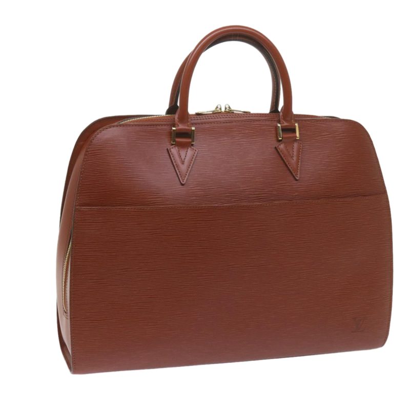 Louis Vuitton Epi Sorbonne Hand Bag Brown M54513  bs10368