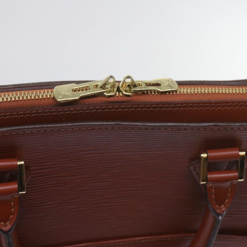 Louis Vuitton Epi Sorbonne Hand Bag Brown M54513  bs10368 - Image 8