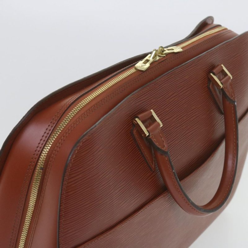 Louis Vuitton Epi Sorbonne Hand Bag Brown M54513  bs10368 - Image 6