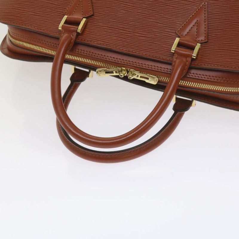 Louis Vuitton Epi Sorbonne Hand Bag Brown M54513  bs10368 - Image 7