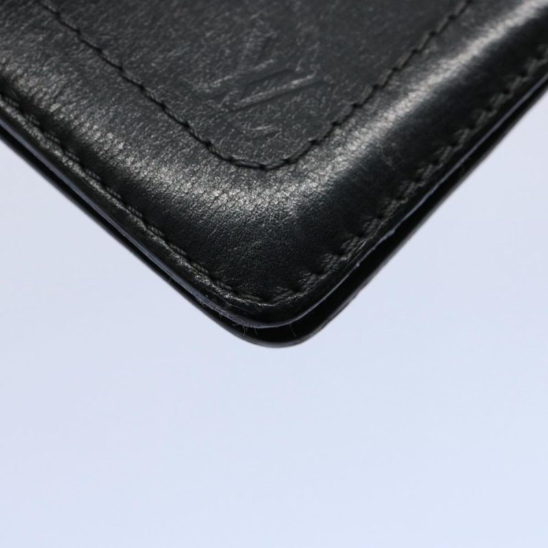Louis Vuitton Utah Porte Valeurs Cartes Credit Leather Black M97020 Auth bs10416 - Image 7