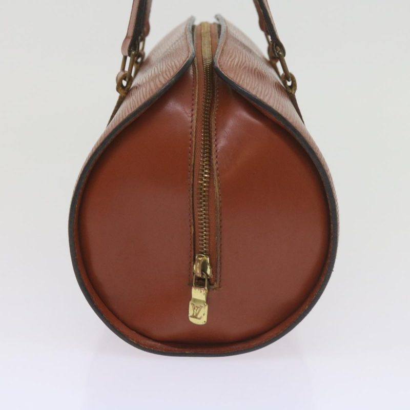 Louis Vuitton Epi Soufflot Hand Bag Brown M52223  bs10547 - Image 4
