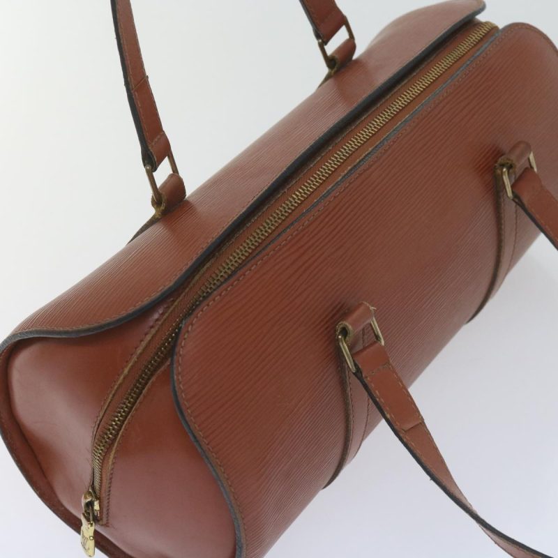 Louis Vuitton Epi Soufflot Hand Bag Brown M52223  bs10547 - Image 6