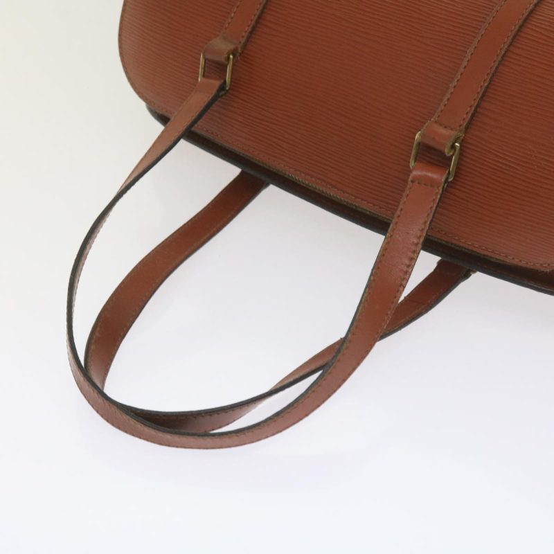 Louis Vuitton Epi Soufflot Hand Bag Brown M52223  bs10547 - Image 7