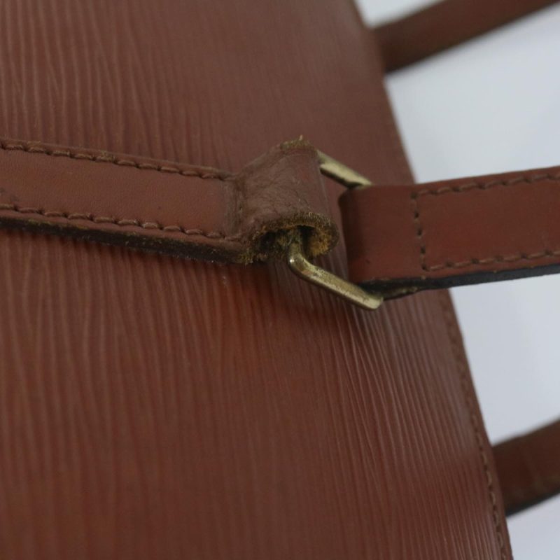 Louis Vuitton Epi Soufflot Hand Bag Brown M52223  bs10547 - Image 8
