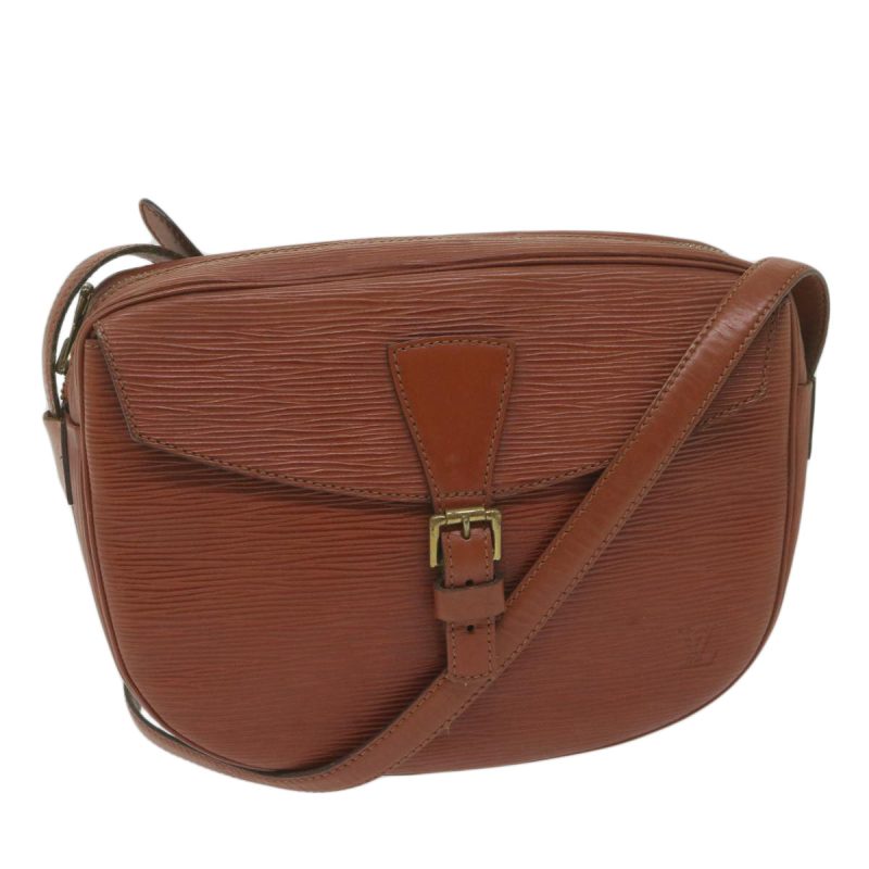 Louis Vuitton Epi Jeune Fille MM Shoulder Bag Brown M52153  bs10578