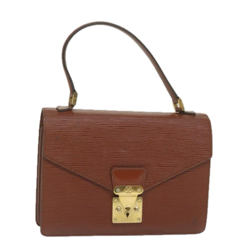 Louis Vuitton Epi Concorde Hand Bag Brown M52133  bs10587