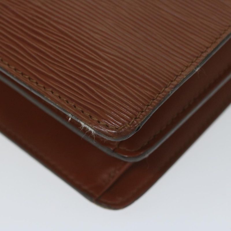 Louis Vuitton Epi Concorde Hand Bag Brown M52133  bs10587 - Image 9
