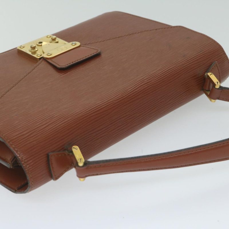 Louis Vuitton Epi Concorde Hand Bag Brown M52133  bs10587 - Image 6