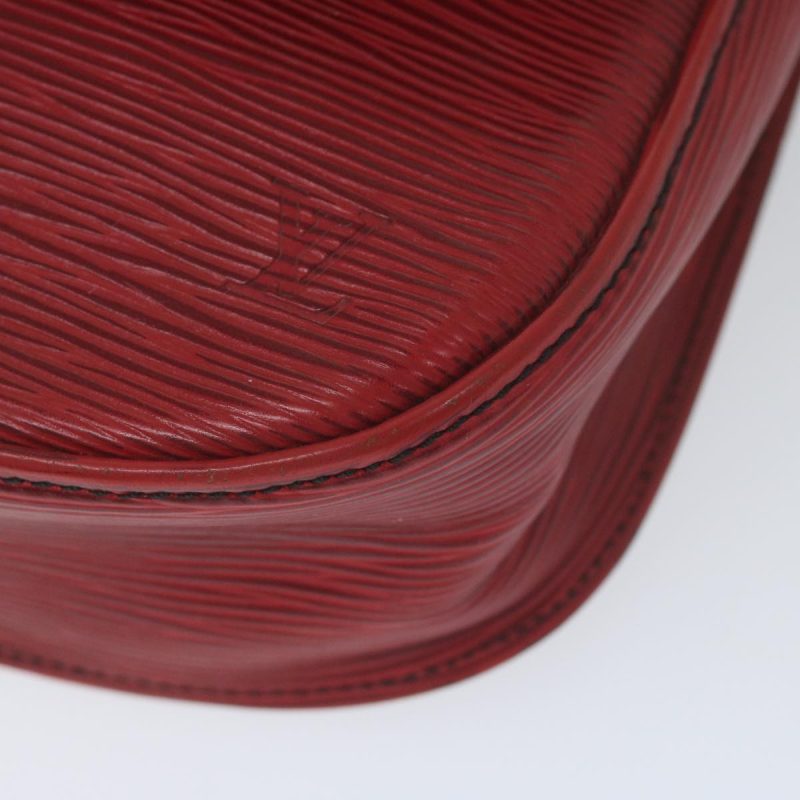 Louis Vuitton Epi Saint Cloud GM Shoulder Bag Red M52197  bs10589 - Image 10