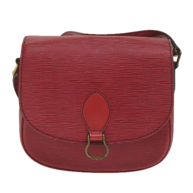 Louis Vuitton Epi Saint Cloud GM Shoulder Bag Red M52197  bs10589 - Image 2