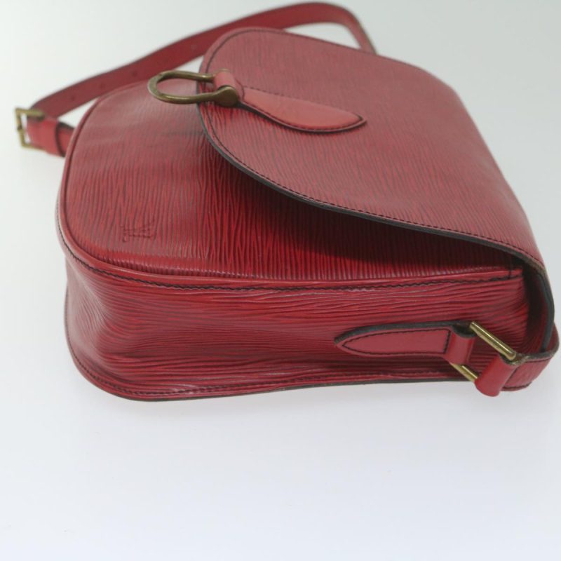 Louis Vuitton Epi Saint Cloud GM Shoulder Bag Red M52197  bs10589 - Image 5