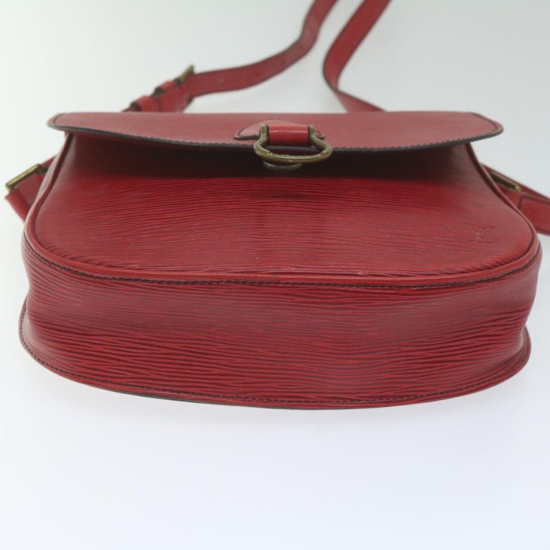 Louis Vuitton Epi Saint Cloud GM Shoulder Bag Red M52197  bs10589 - Image 9