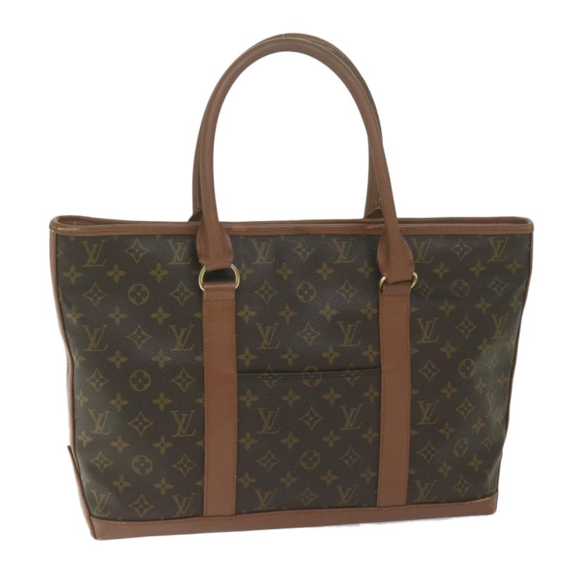 Louis Vuitton Monogram Sack Weekend PM Hand Bag M42425  bs10623