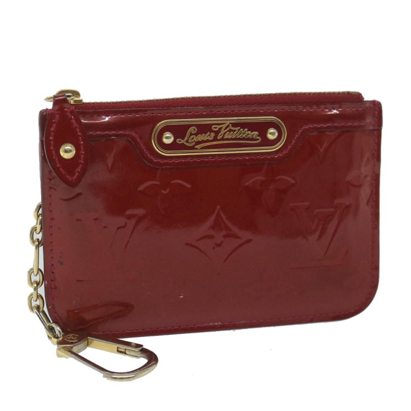 Louis Vuitton Vernis Pochette Cles NM Coin Purse Red M91669  bs10655