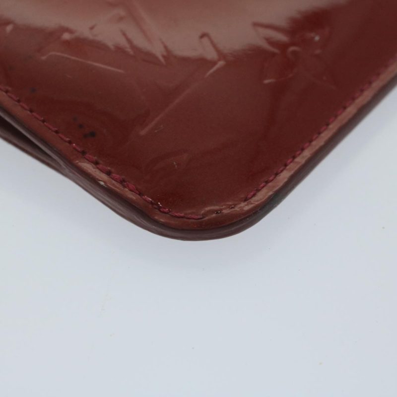 Louis Vuitton Vernis Pochette Cles NM Coin Purse Red M91669  bs10655 - Image 10